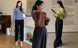 Mặc đẹp không khó nếu kết hợp quần đen với 5 mẫu áo mùa đông