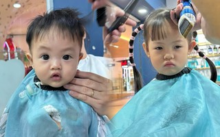 Cường Đô La đưa các con đi "tút tát nhan sắc", biểu cảm của hai nhóc tì khiến dân mạng cười không ngớt