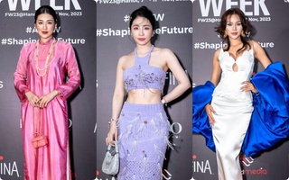 Hai "thái cực" trên thảm đỏ VIFW 2023: Quỳnh Nga khoe cơ bụng căng đét, dàn diễn viên VTV diện áo dài xưa nền nã