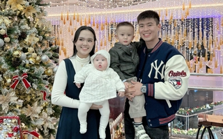 Duy Mạnh khoe ảnh gia đình dịp sinh nhật vợ, nhan sắc ái nữ cựu chủ tịch Sài Gòn FC thăng hạng rõ rệt
