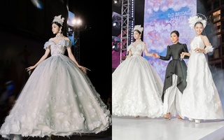 Nàng Á hậu cá tính của Vbiz hóa công chúa cổ tích trong bộ váy cưới lộng lẫy