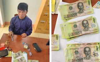 Lên Facebook đặt mua tiền giả rồi mang ra chợ tiêu xài