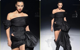 "Chân dài" Irina Shayk gợi cảm trên sàn diễn thời trang