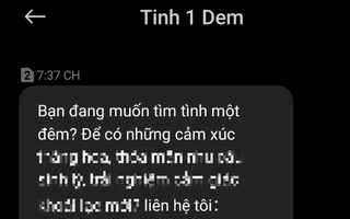 Nở rộ tin nhắn lừa đảo "tình một đêm"