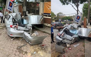 Container chở thép cuộn rơi xuống đường gây tai nạn, tài xế bị xử phạt thế nào?