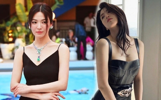 Song Hye Kyo và Han So Hee cùng mặc váy đen: Đàn chị quá an toàn, cô em lấn át với vẻ 'tắc kè hoa'
