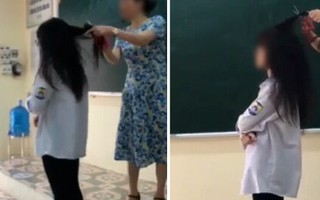 Cô giáo cắt tóc nữ sinh ngay tại lớp