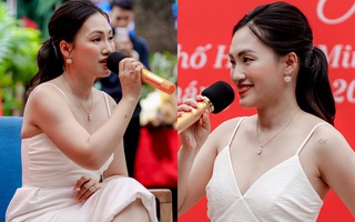 Nguyên Hà ứng biến bất ngờ khi bị yêu cầu hát live tiếng Pháp ngay giữa sự kiện