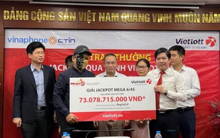 Mua Vietlott cho vui, bất ngờ trúng 73 tỷ đồng