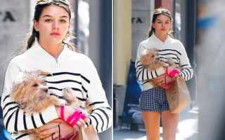 "Công chúa Hollywood" Suri Cruise: Xuống phố ăn mặc siêu giản dị, không cần hàng hiệu vẫn nổi bật giữa đám đông