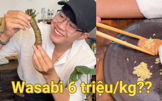 Thử mua cây Wasabi thật có giá 6 triệu/kg để ăn thử, chàng trai nhíu mày vì vị hoàn toàn khác lạ
