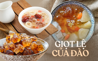 Chè dưỡng nhan từ "nước mắt của cây đào"