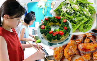 Bé gái 12 tuổi tự tay vào bếp nấu ăn cho gia đình nhân Ngày của Mẹ