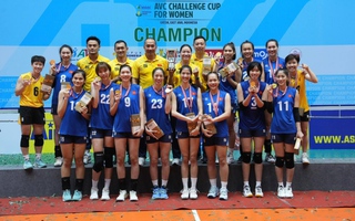 Tuyển bóng chuyền nữ Việt Nam vô địch AVC Challenge Cup 2023