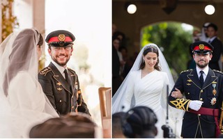 Cận cảnh đám cưới của Thái tử Jordan: Cặp đôi hoàng gia gây ấn tượng trong khung cảnh hôn lễ giản dị