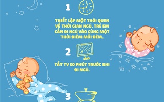 [INFOGRAPHIC] Cách giúp trẻ có giấc ngủ ngon