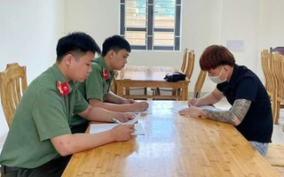 Thanh niên xăm trổ mặc cảnh phục công an để câu "like"