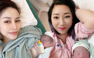Hội mẹ bầu đến tận giờ lên bàn đẻ vẫn tươi tắn, rạng rỡ, trang điểm lộng lẫy đón con