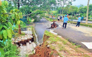 Tiếp tục nứt gãy, sạt trượt ở Đắk Nông