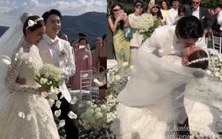 Mark Prin - Kimmy Kimberley lộ diện trong hôn lễ thế kỷ: Chú rể trao cô dâu nụ hôn lãng mạn như phim ngôn tình