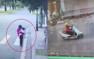 Vụ bắt cóc trẻ em ở Hà Nội: Xôn xao khoảnh khắc nữ giúp việc bế cháu bé lên xe máy chở đi để đòi tiền chuộc 1,5 tỉ đồng