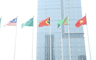 Thiêng liêng Lễ thượng cờ của đoàn thể thao Việt Nam ở Asiad 19