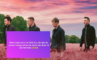 Săn vé concert Westlife: Bất ngờ phút cuối khiến nhiều người không kịp mua