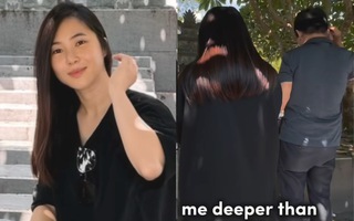 Hương Tràm để lộ mặt mộc, cùng bố làm 1 việc khi trở về Việt Nam
