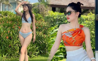 Nàng Á hậu bỏ showbiz làm dâu hào môn: Được chồng đại gia hơn 16 tuổi cưng như "trứng mỏng", mẹ 2 con sở hữu body cực cháy