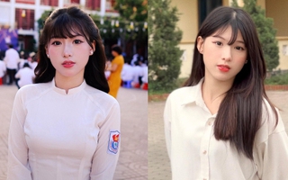 Nữ sinh diện áo dài được truy lùng nhiều nhất ngày khai giảng: Học trường top đầu miền Trung, profile gây bất ngờ