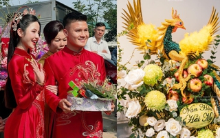 So kè dàn tráp ăn hỏi cầu kỳ của dàn cầu thủ Việt, dát vàng hay đính đá kỹ đến từng chi tiết, ai chịu chi hơn?