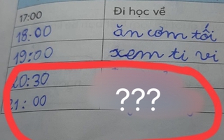 Đang làm bài tập viết thời khóa biểu thì bí ý tưởng, học sinh tiểu học có màn chữa cháy khiến người có trí tưởng tượng nhất cũng "đứng hình"