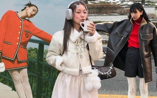 Ai thích diện váy ngắn chú ý: Tất ren trắng đang hot vô cùng, mix cùng là sang, xinh, yêu luôn!