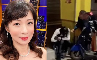 Nữ diễn viên Thúy Bình bị chồng đánh giữa phố