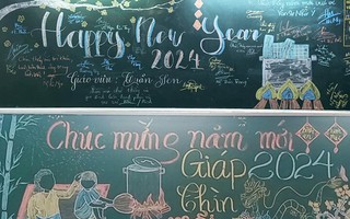 Trend vẽ bảng gây sốt trở lại dịp Tết Giáp Thìn 2024