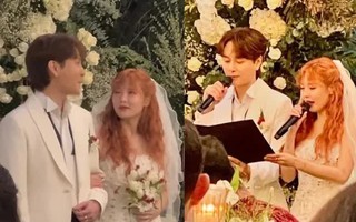 Hyuna rơi nước mắt trong đám cưới