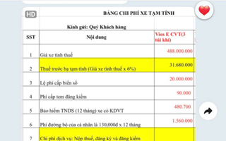 Vụ khách mua xe tố đại lý "lừa" giảm lệ phí trước bạ: Toyota Hà Đông chối bỏ mọi trách nhiệm