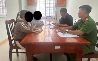 Công an làm việc với người đăng tin giả
