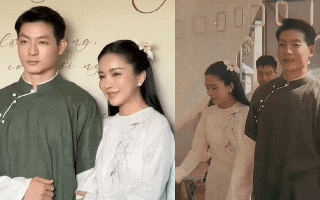 Đám hỏi đang gây xôn xao vì dâu - rể mặc đơn giản mà sang, visual chú rể như “xé truyện" bước ra