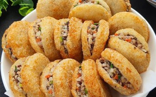 Cách làm món xôi chiên nhân thịt giòn rụm, thơm ngon