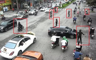 Vụ "vệ sĩ" dẹp đường cho dàn siêu xe đám cưới: Công an triệu tập một số người lên làm việc