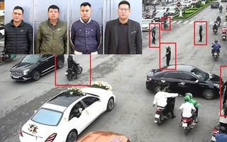Tạm giữ nhóm "vệ sĩ" dẹp đường cho đoàn xe đám cưới gây xôn xao ở Thanh Hóa