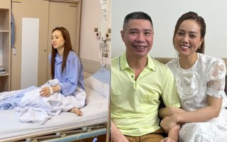 Vợ kém 15 tuổi của Công Lý xin xuất viện sớm hậu phẫu thuật, tiết lộ lời nhắn đặc biệt từ chồng