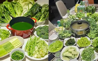 Cười ra nước mắt với tiệc tất niên: Lẩu xanh mướt và thịt "tan vào nước" gây bão mạng