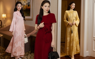 Cô dâu hào môn Linh Rin duyên dáng, ngọt ngào trong tà áo dài hoa 3D của NTK Đỗ Mạnh Cường
