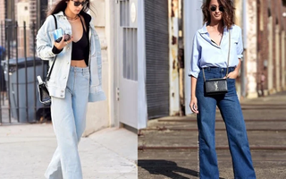 Cao 1m50 có nên mặc quần jeans ống rộng?