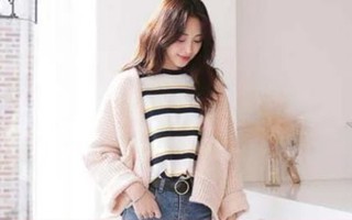Cách diện áo cardigan xinh lung linh