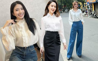 Mặc đẹp không khó với 10 cách diện áo sơ mi trắng từ dàn mỹ nhân phim VTV