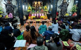 Chùa Phúc Khánh khác lạ trong lễ cầu an rằm tháng Giêng