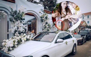Đám cưới hot ở Diễn Châu Nghệ An: Dàn siêu xe trăm tỷ, vàng đựng trong túi bóng, thân thế cô dâu chú rể mới "đáng nể"